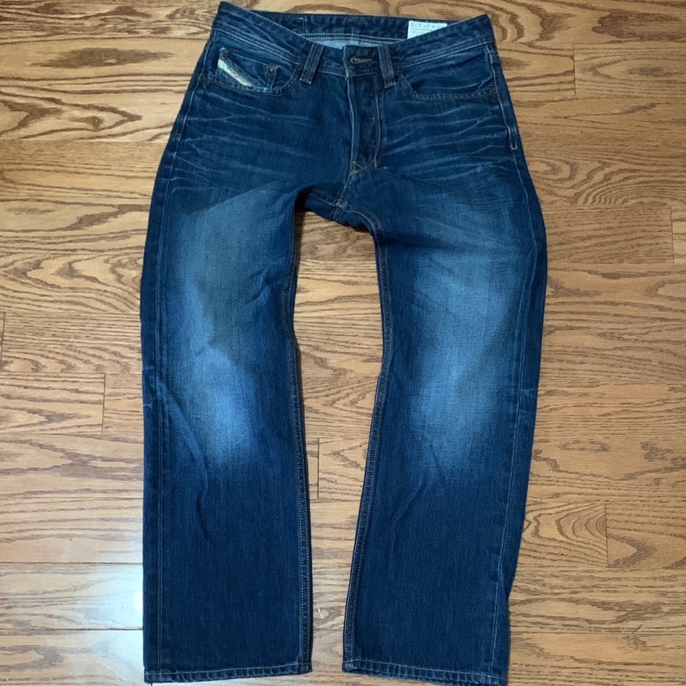 Diesel Indigo Straight Leg Jeans